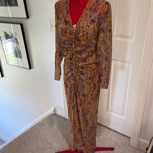 Veronica Beard Multicolor Long Sleeve Dress